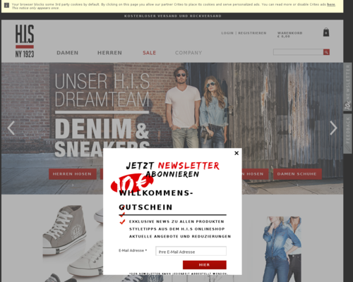 HIS-Jeans Screenshot