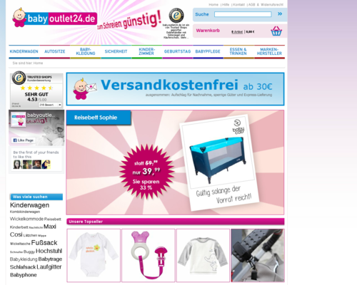 BabyOutlet24 Screenshot