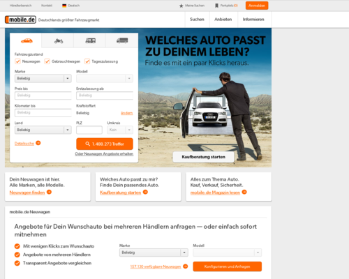 mobile.de Screenshot