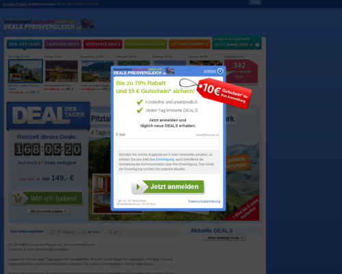 deals.preisvergleich.de Screenshot