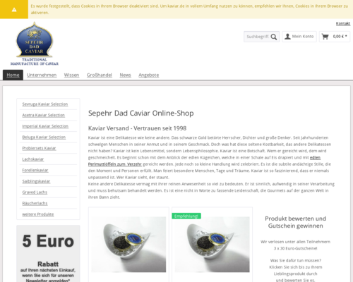 Kaviar.de Screenshot
