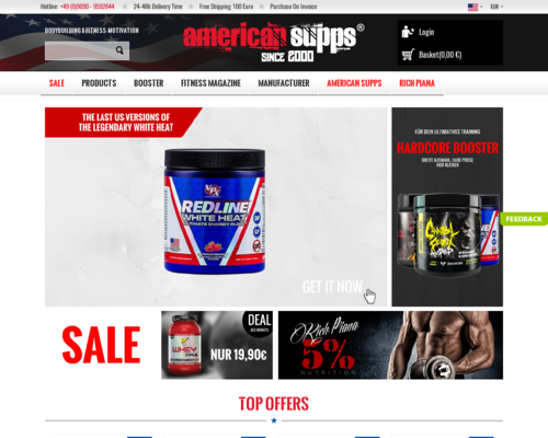 American Supps Screenshot
