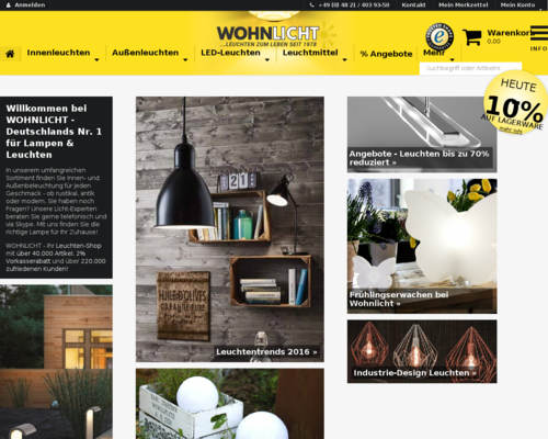 Wohnlicht Screenshot