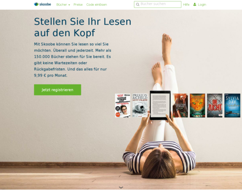 Skoobe Screenshot