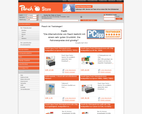 Peach Store Screenshot