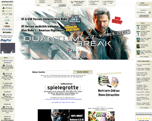 SpieleGrotte Screenshot