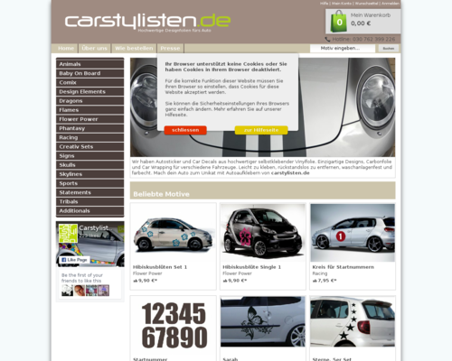 Carstylisten Screenshot