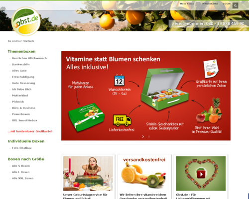 Obst.de Screenshot