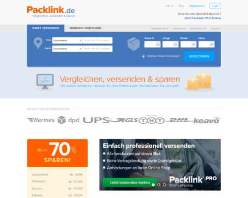 Packlink Screenshot
