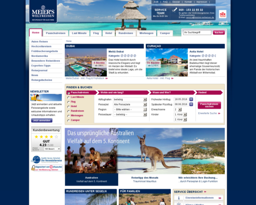Meiers-Weltreisen Screenshot