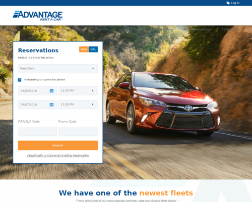 Advantage Rent-A-Car Screenshot