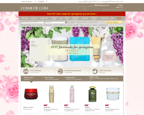 Cosme-De.com Screenshot