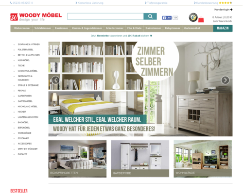 woody-moebel.de Screenshot