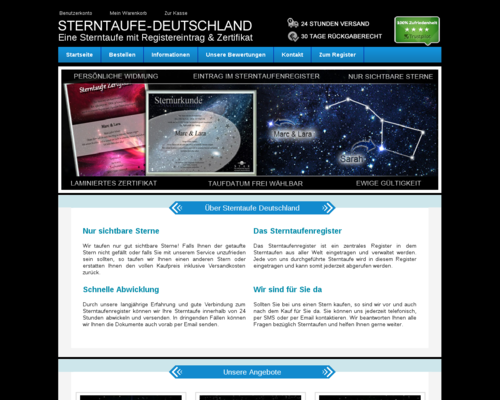 Sterntaufe-Deutschland Screenshot