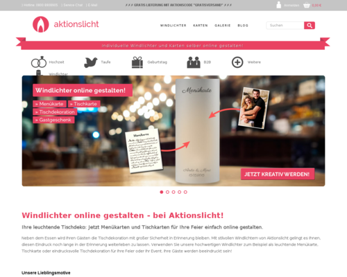 AktionsLicht Screenshot