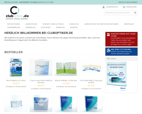 Cluboptiker Screenshot