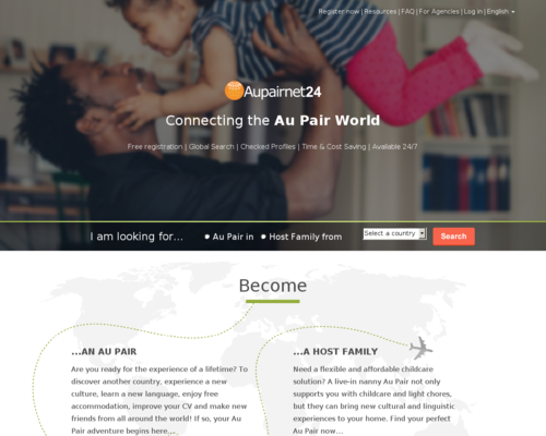 Aupairnet24 Screenshot