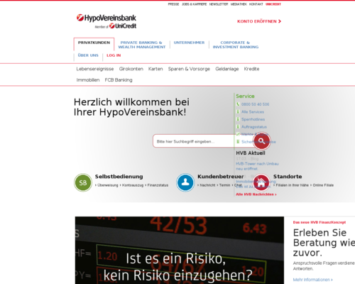 Hypovereinsbank Screenshot