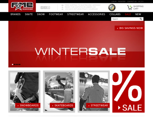 Fame Boardshop Screenshot