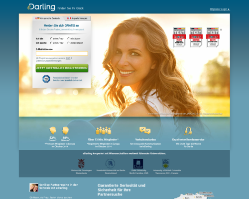 eDarling.ch Screenshot