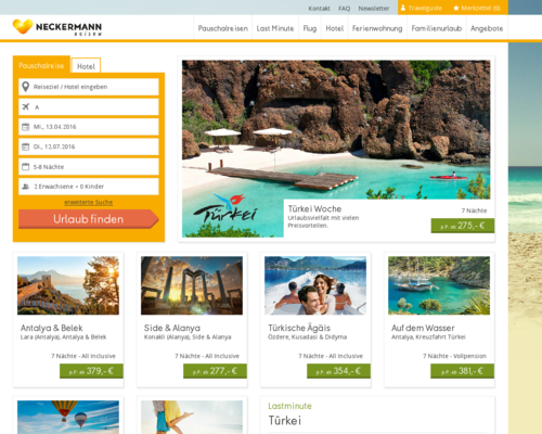 Neckermann Reisen Screenshot