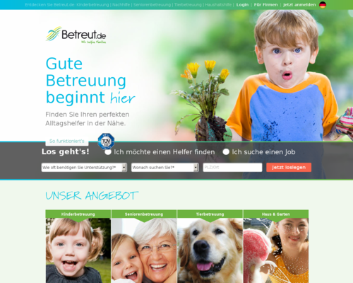 Betreut.de Screenshot