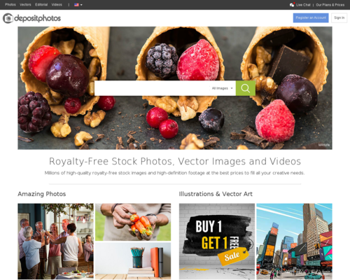 Depositphotos Screenshot