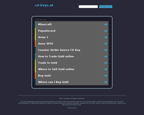 CD-Keys.at Screenshot