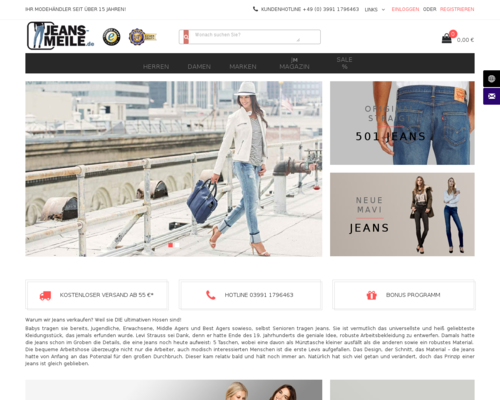 Jeans Meile Screenshot