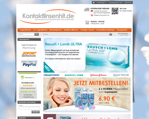 Kontaktlinsenhit Screenshot