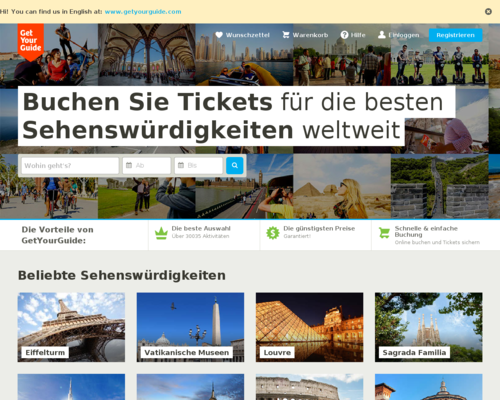 GetYourGuide Screenshot