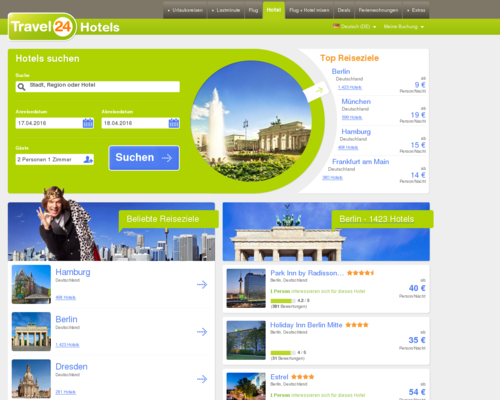 Travel24 Hotels Screenshot