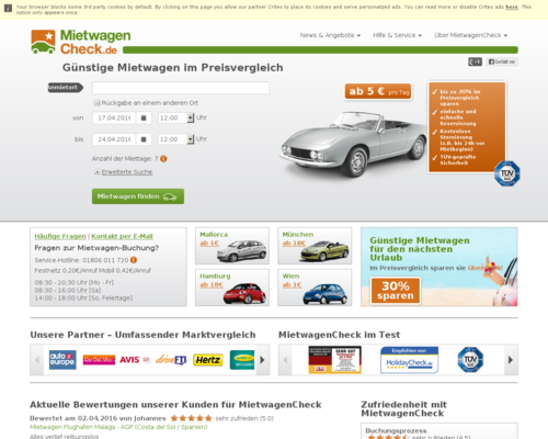 Mietwagen Check Screenshot