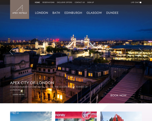 APEX HOTELS Screenshot