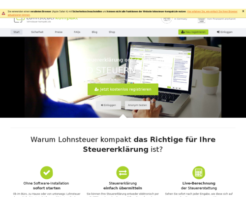 Lohnsteuer Kompakt Screenshot