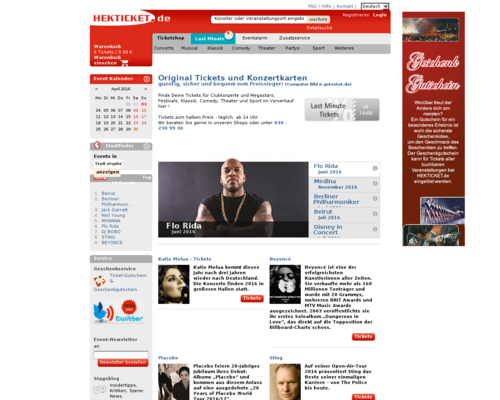 Hekticket Screenshot