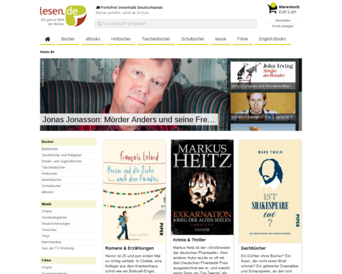 Lesen.de Screenshot