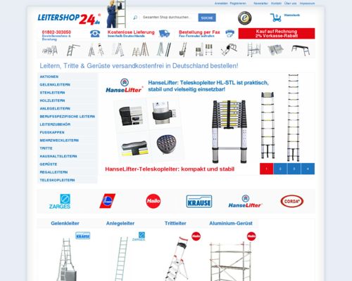 Leitershop24 Screenshot