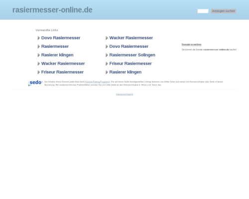 Rasiermesser-Online Screenshot