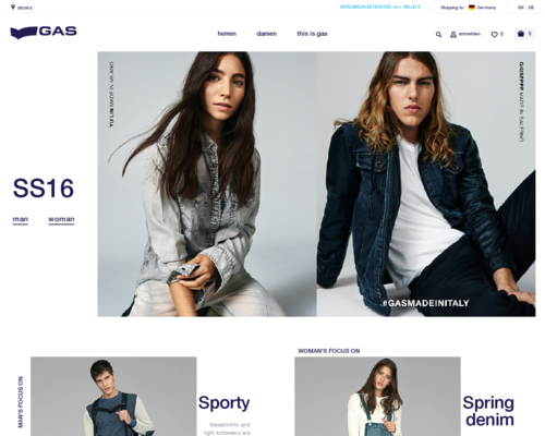 Gas Jeans Screenshot