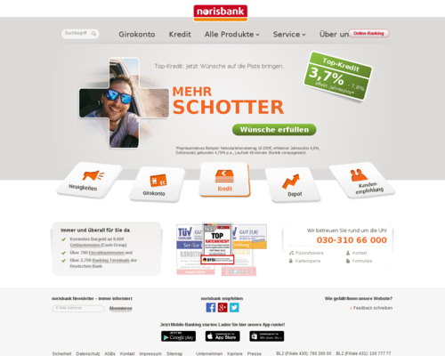 Norisbank Screenshot