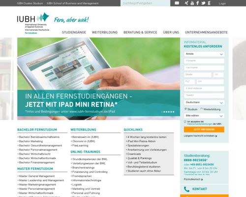 IUBH Fernstudium Screenshot
