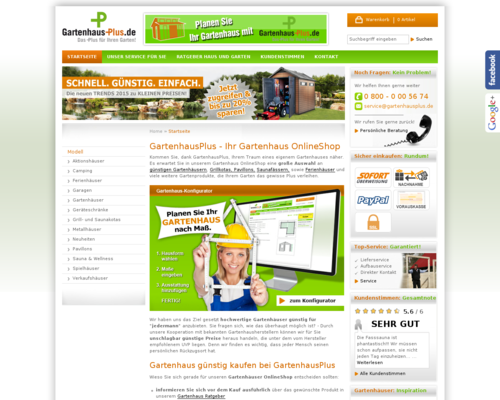 Gartenhaus Plus Screenshot