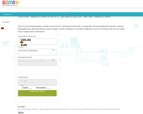 Azimo Screenshot