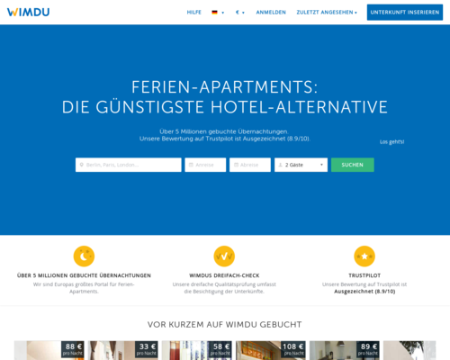 Wimdu Screenshot