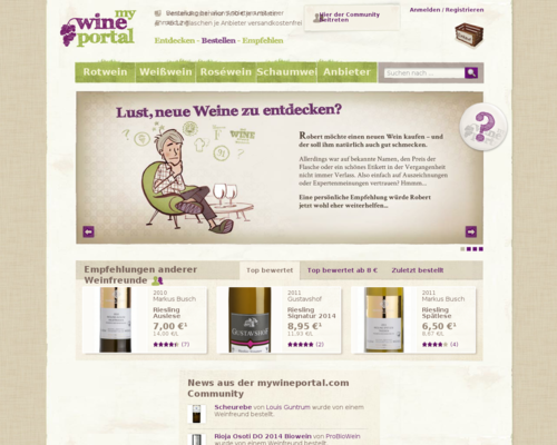 My Wine Portal Screenshot