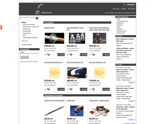 Jedinat Zaubershop Screenshot