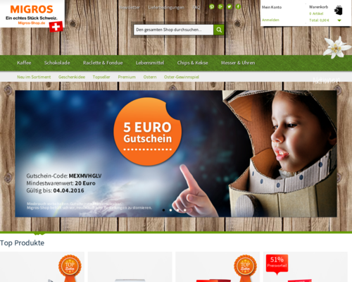 Migros Screenshot
