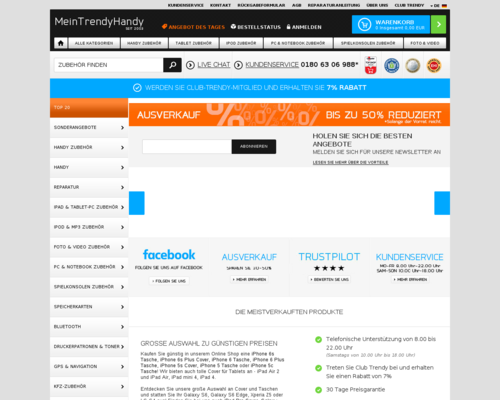 MeinTrendyHandy.de Screenshot