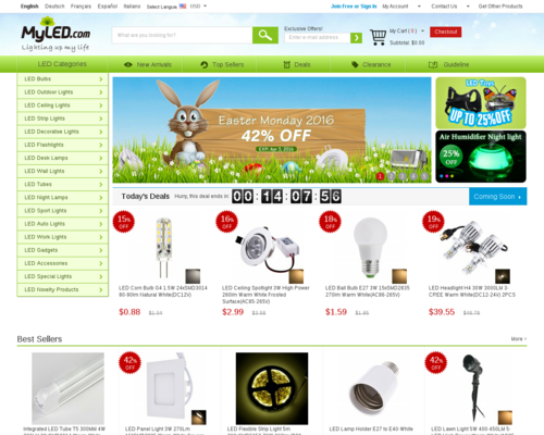 MyLED.com Screenshot